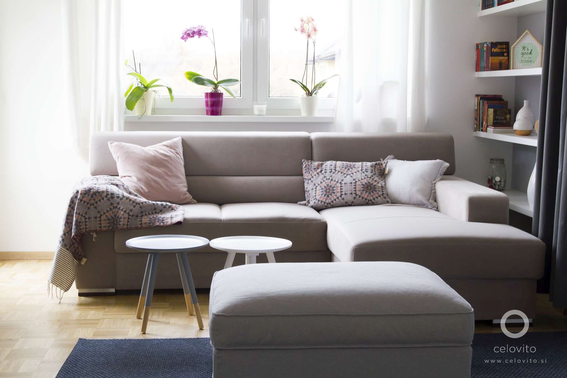 Prenovljena dnevna soba Prenovljena dnevna soba